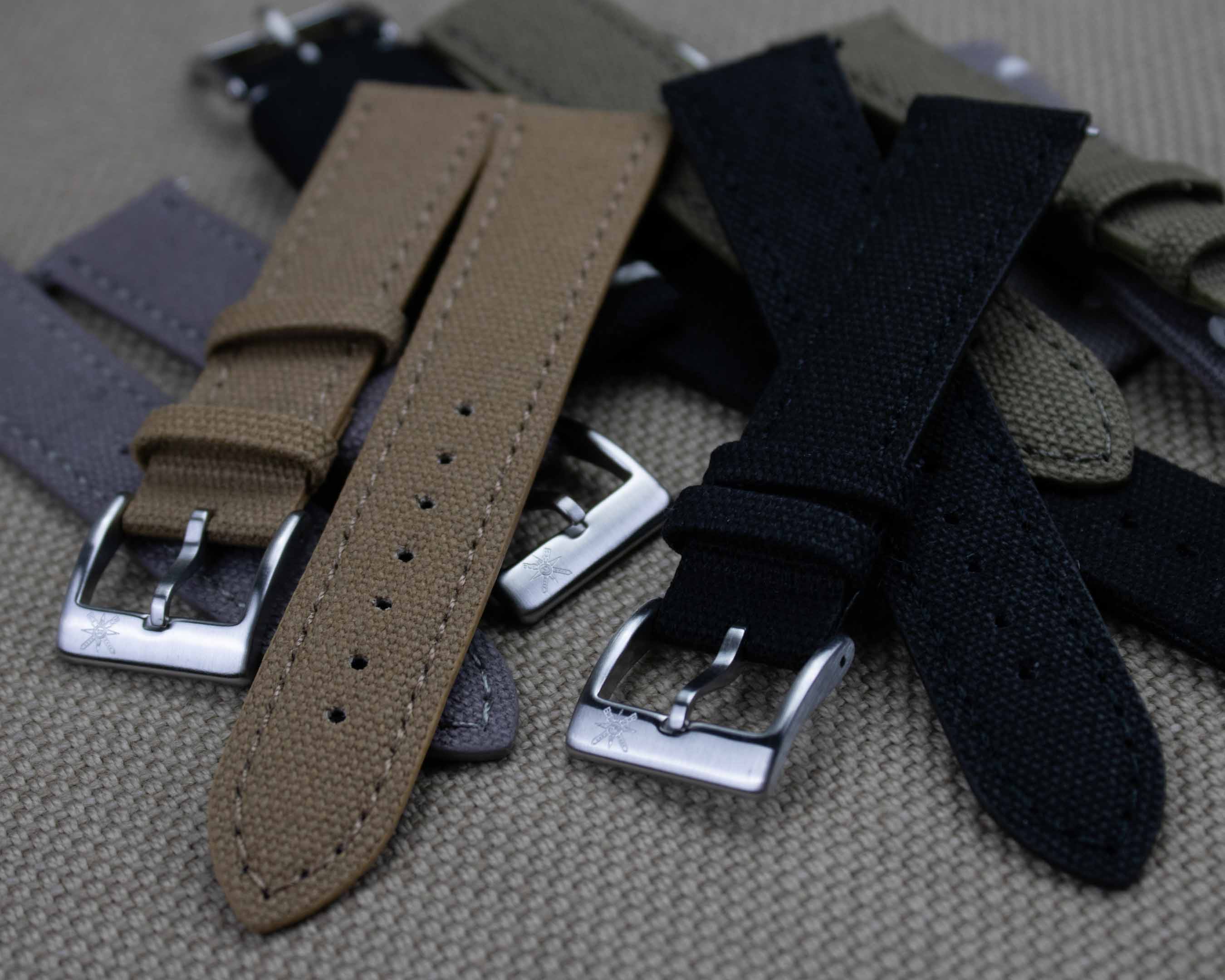 Canvas watch straps