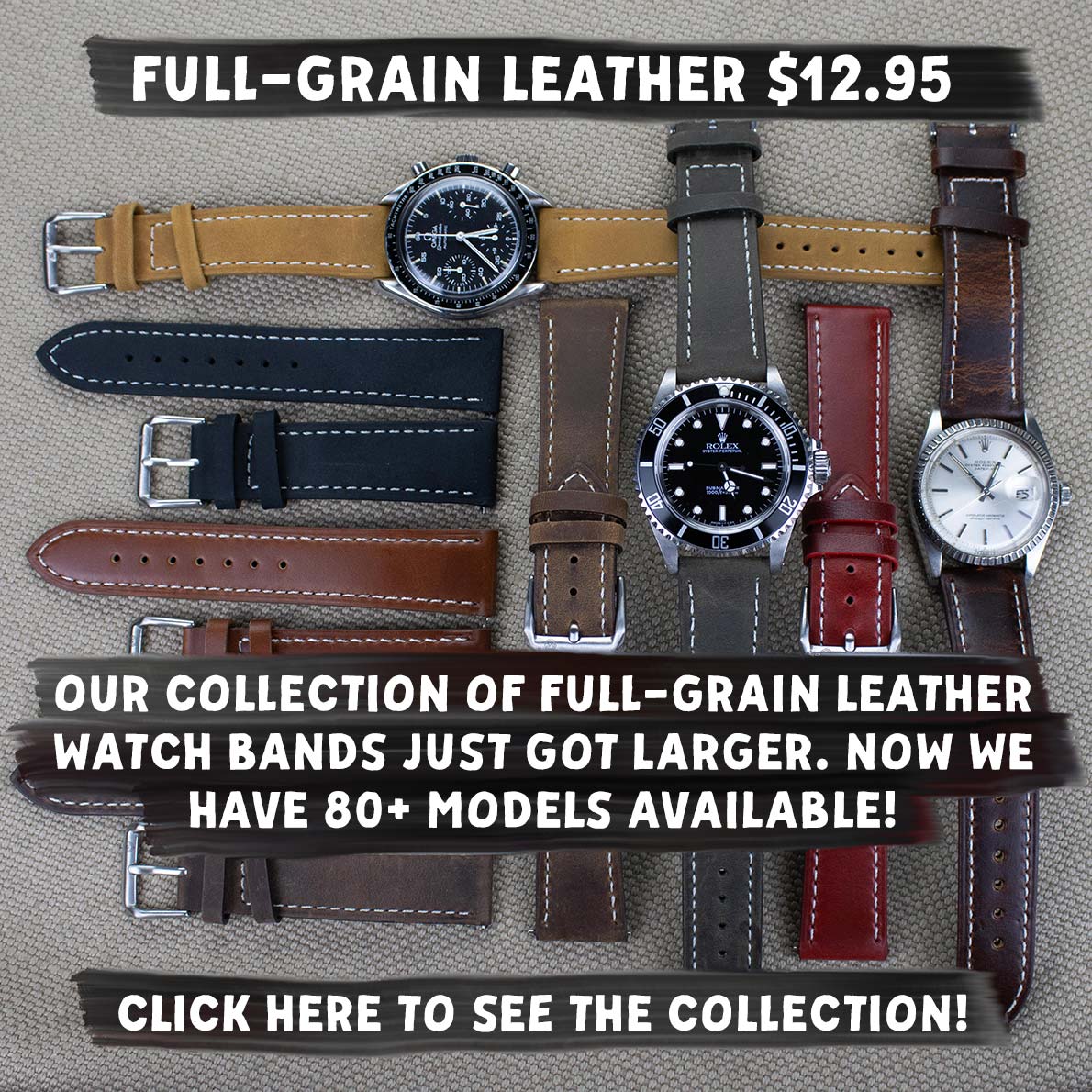 Classic watch band collection