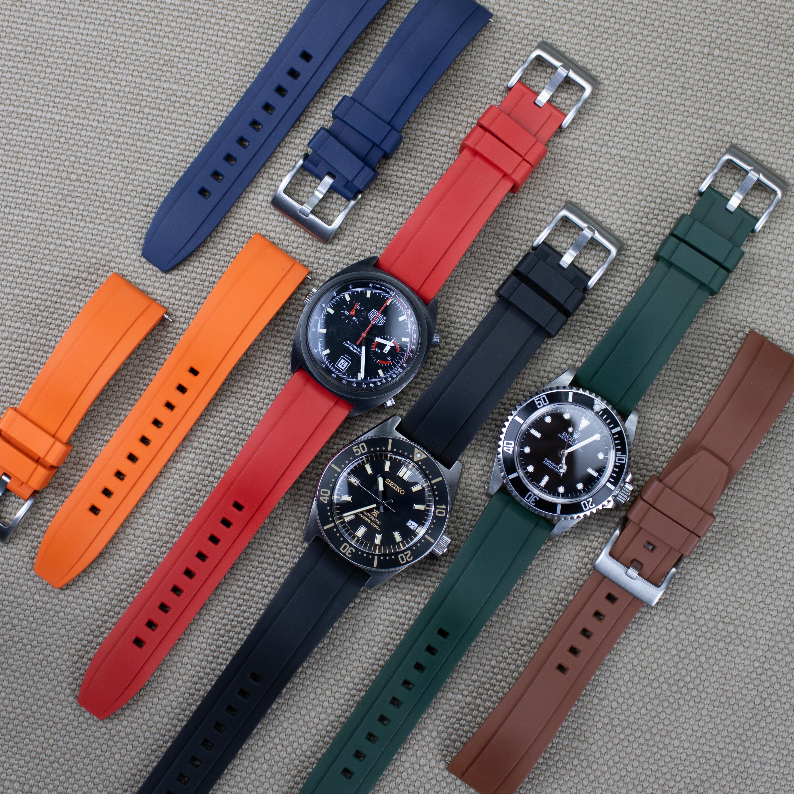 Rubber watch bands