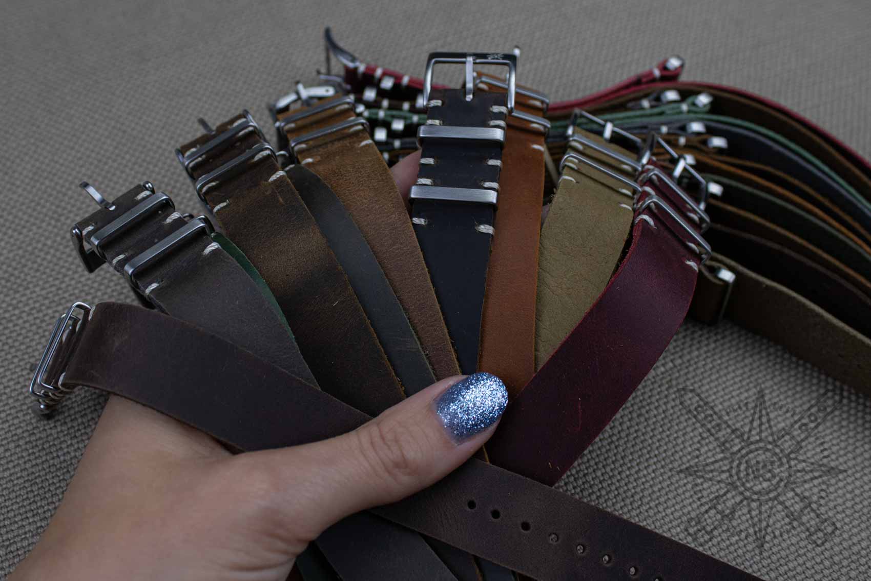 Leather watch straps