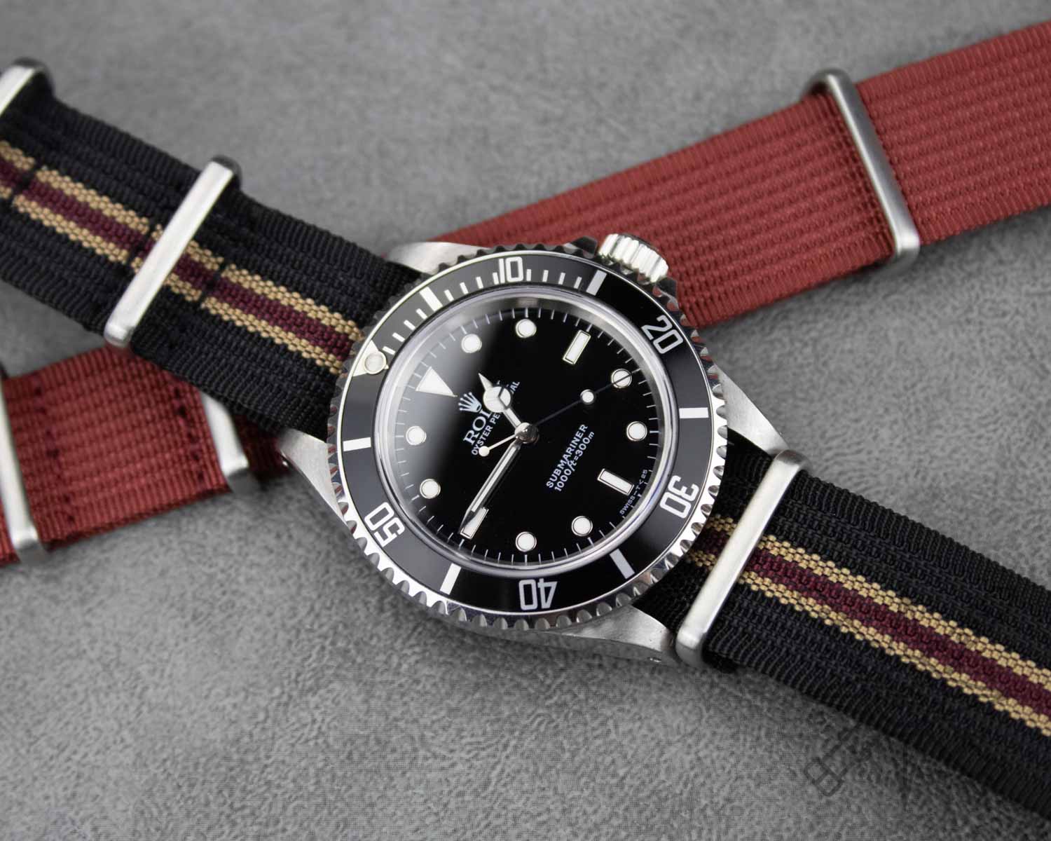 Black bay nylon watch strap